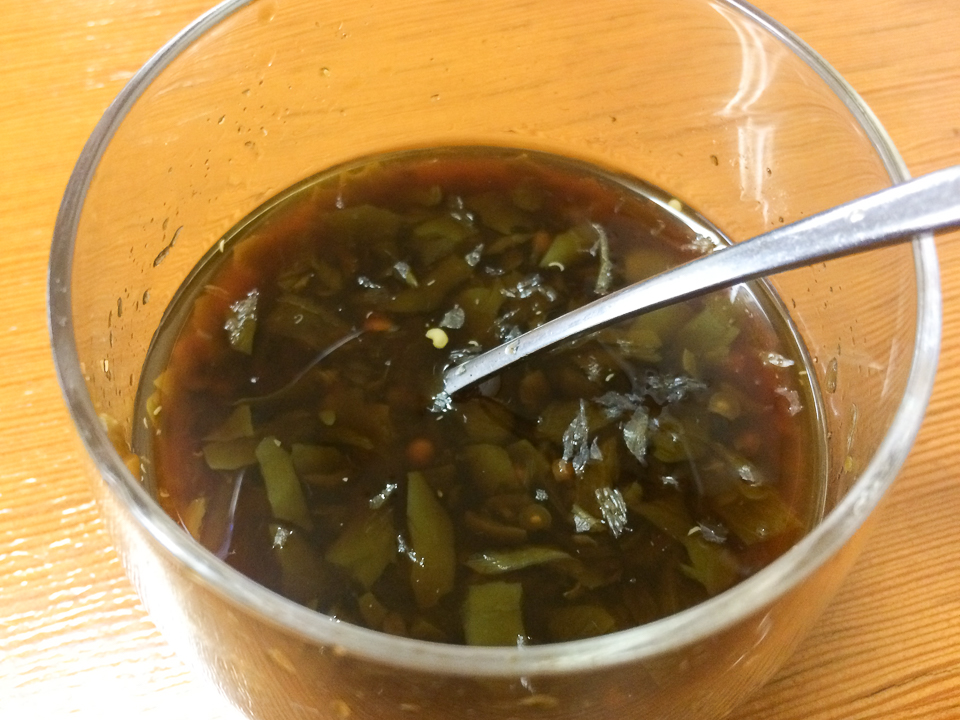 吉田のうどんやまや 青唐辛子の辛味