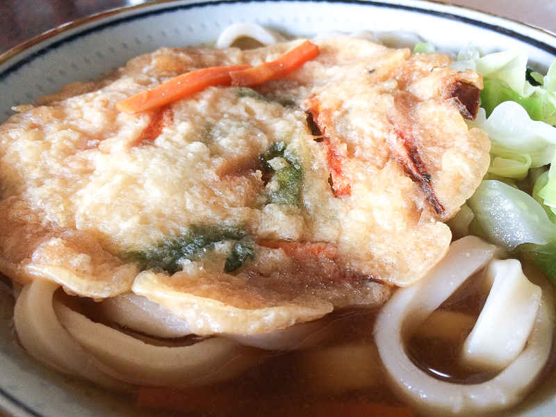 吉田のうどん 手打ちうどんみうら 天ぷらうどん