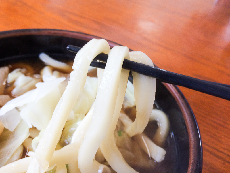 河口湖町 吉田のうどん くらよし 手打ち麺