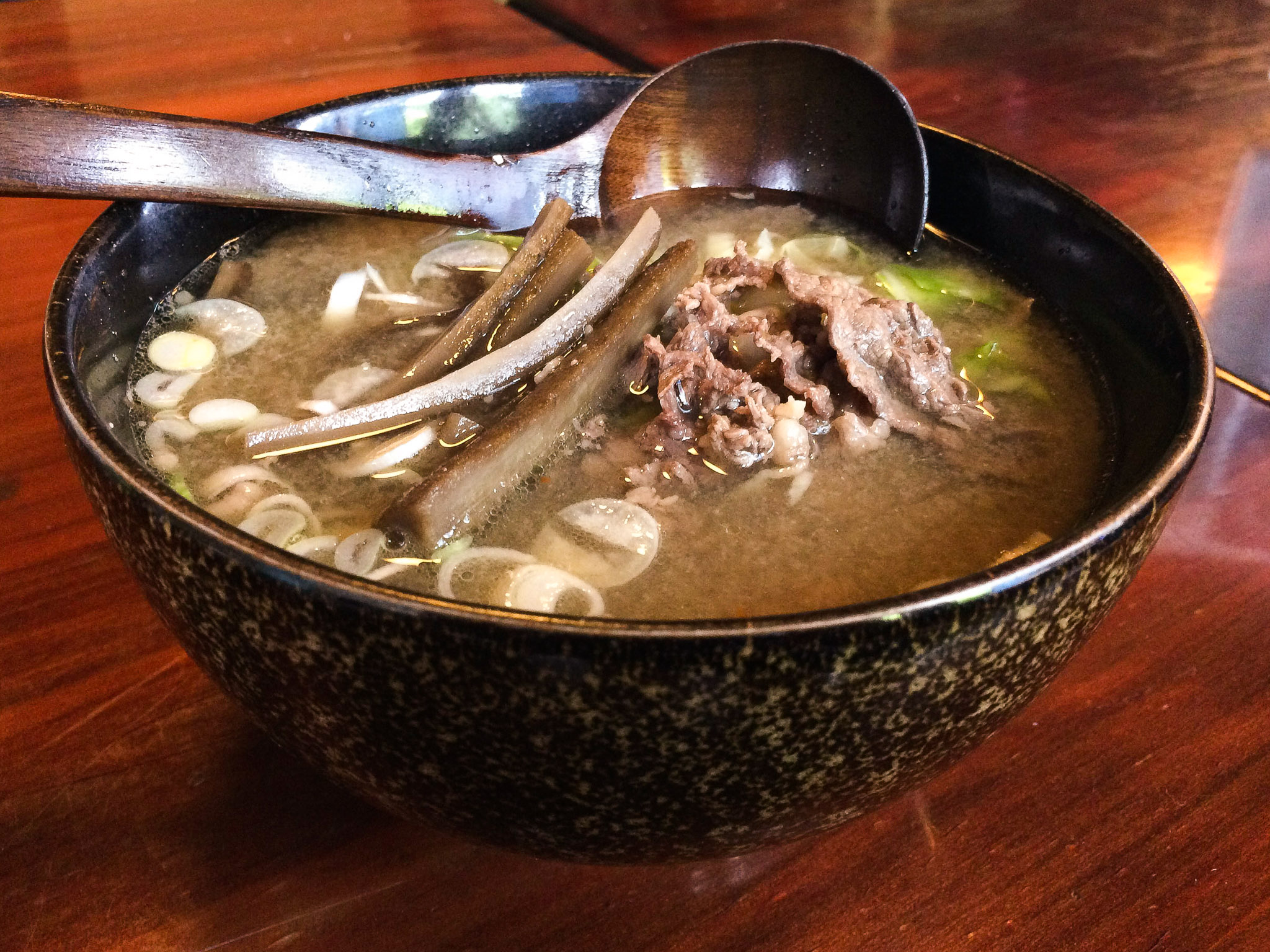 吉田のうどん 開化うどんの肉きんぴらうどん