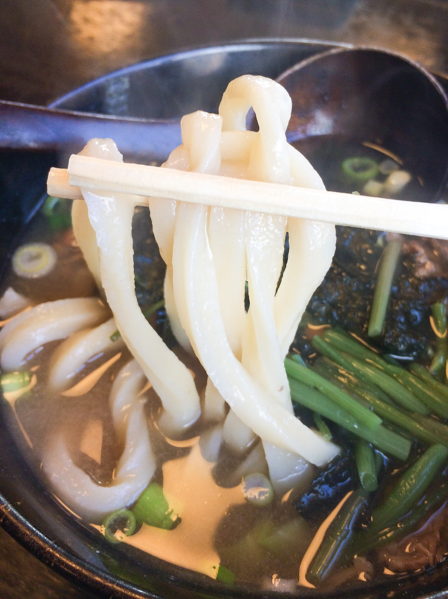 吉田のうどん-開花うどん 納豆山菜うどん