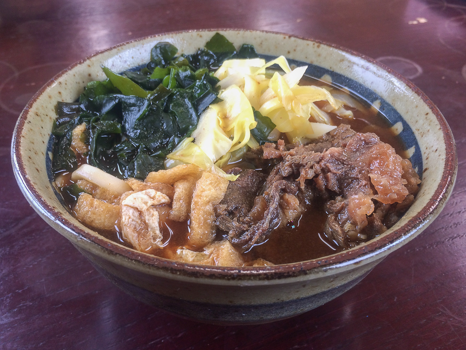 河口湖の吉田のうどん、武骨うどん 風林（ふうりん）は素朴な田舎うどん