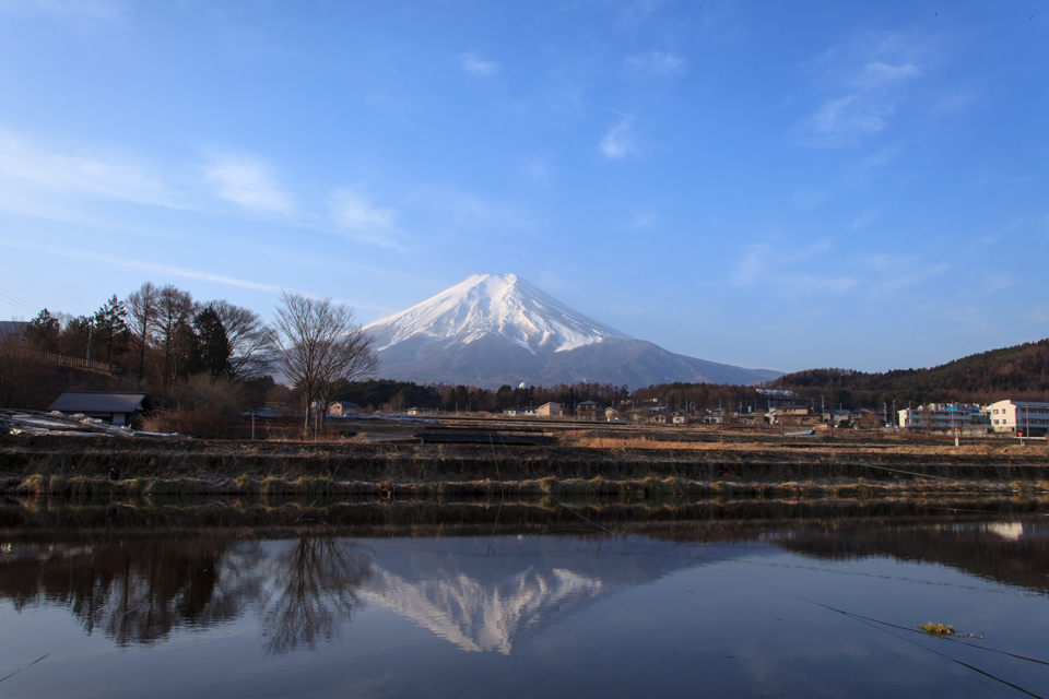 【富士山写真】 富士吉田市農道公園