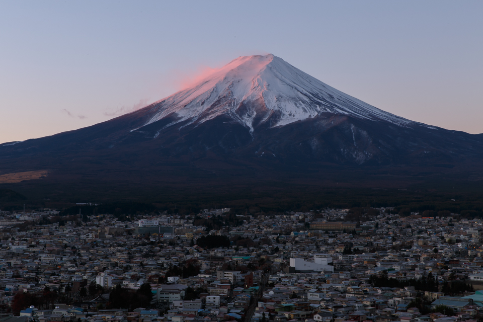 新倉山浅間公園からの富士山