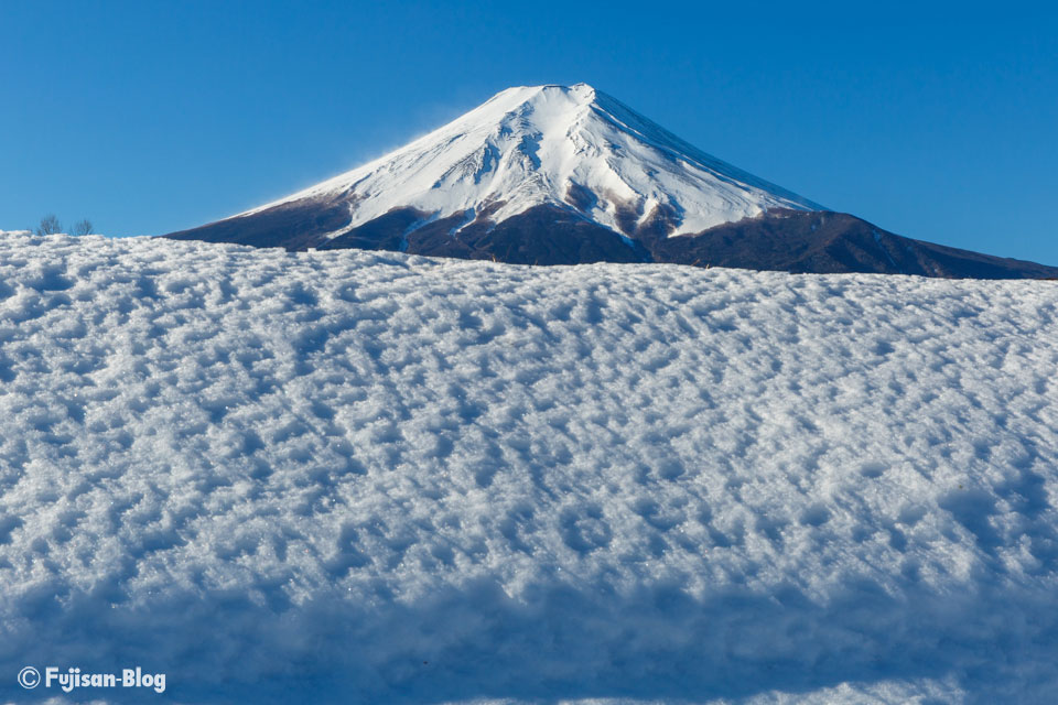 【富士山写真】富士吉田市農村公園からの富士山