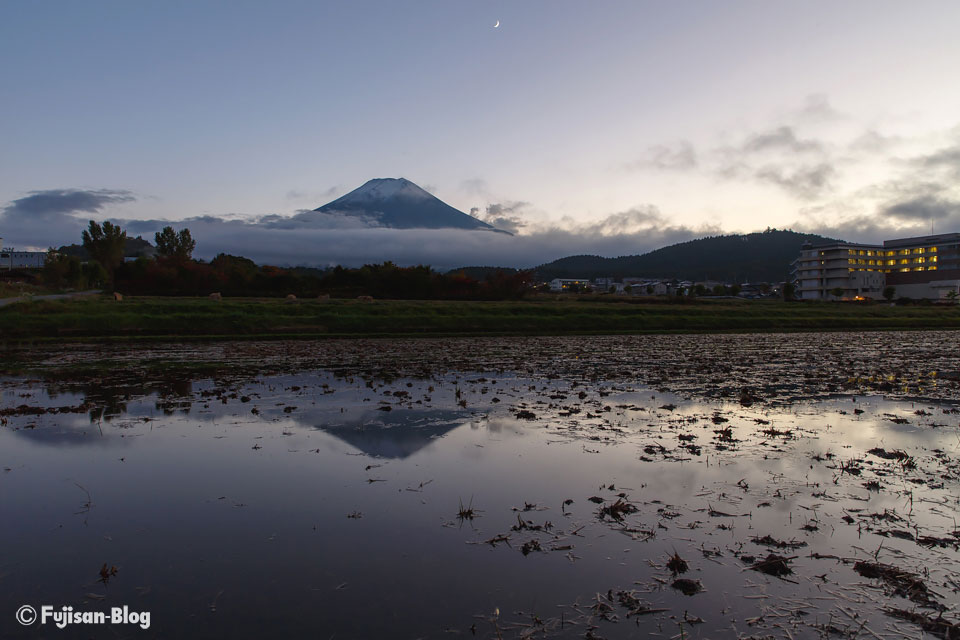 【富士山写真】 富士吉田市農村公園からの富士山