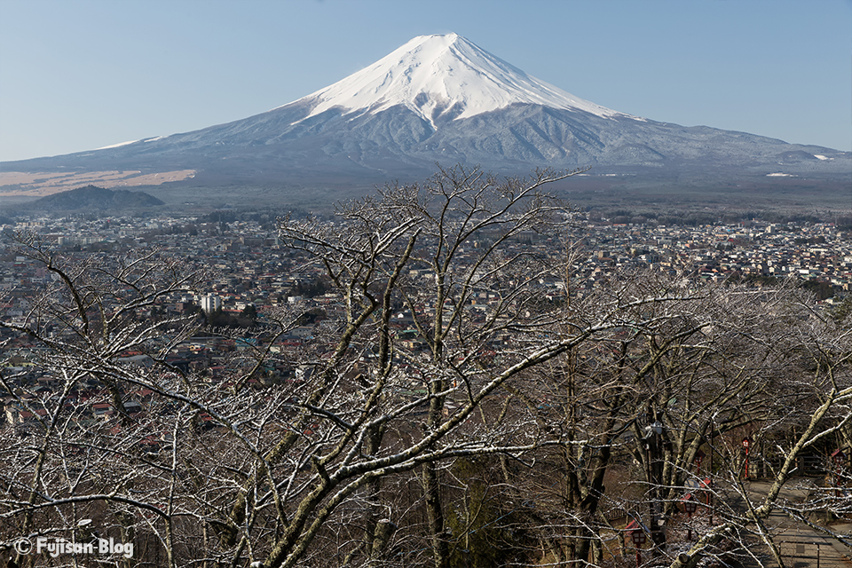 新倉山浅間公園（忠霊塔）からの富士山