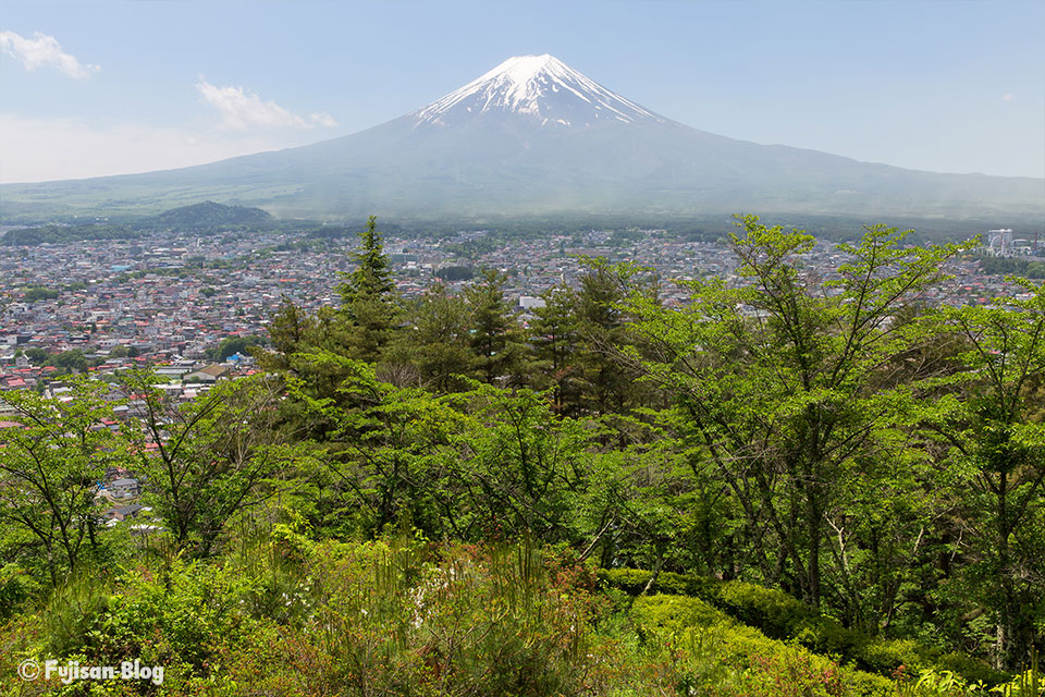 新倉山浅間公園(忠霊塔)からの富士山