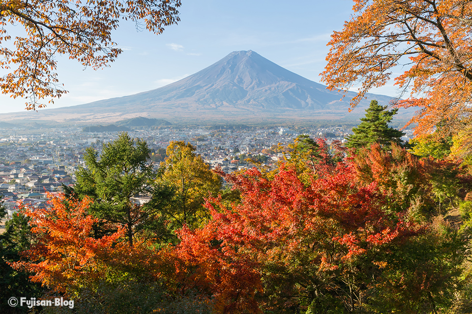【富士山写真】2017年富士見孝徳公園からの秋色