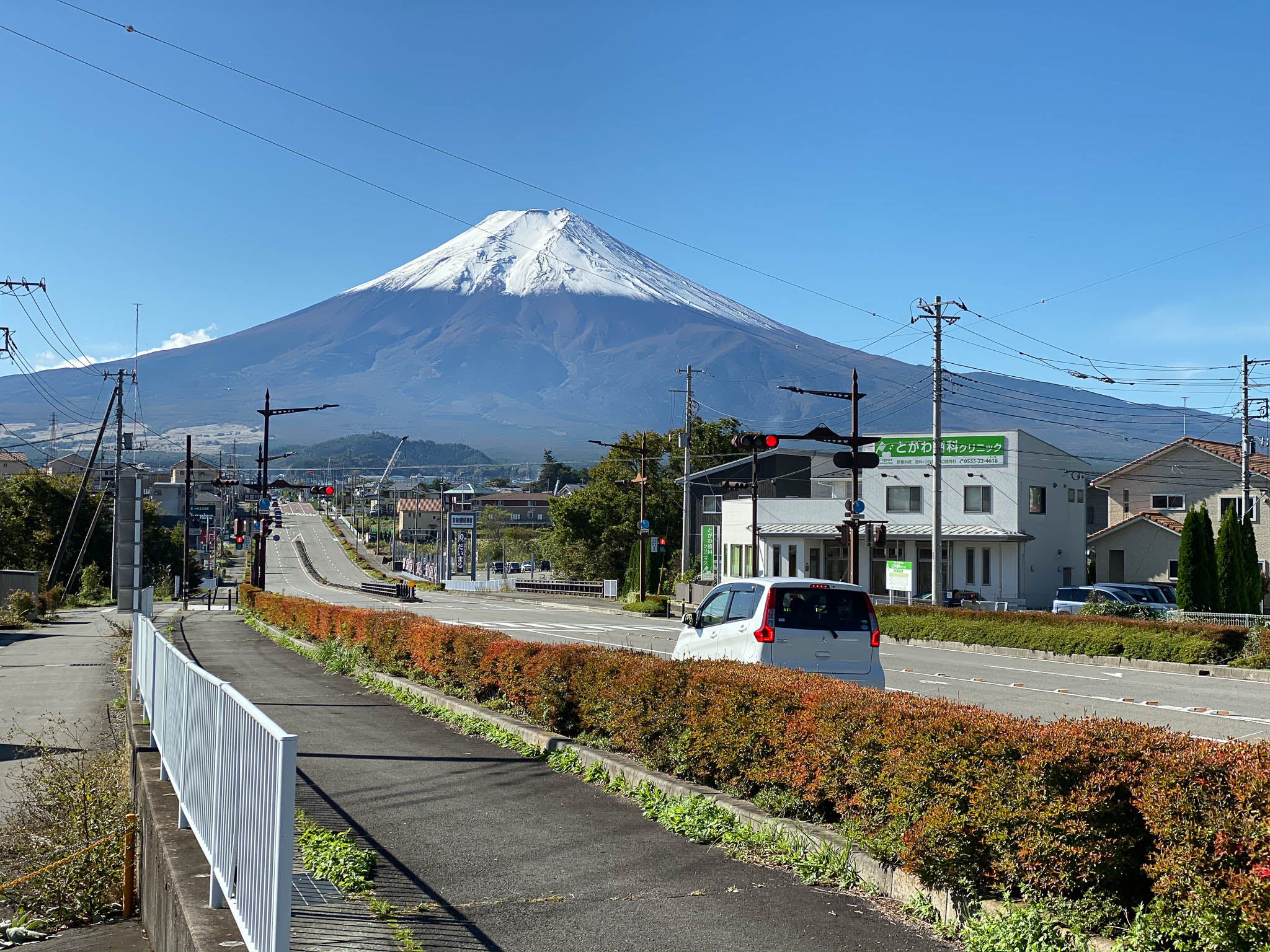 富士山初冠雪　2019年10月23日