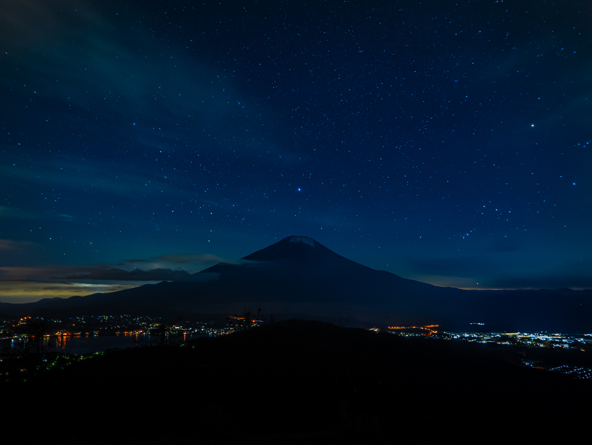 【富士山写真】2020年12月28日 山中湖村石割山