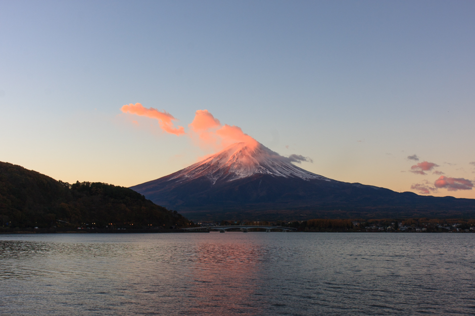 【富士山写真】 河口湖朝