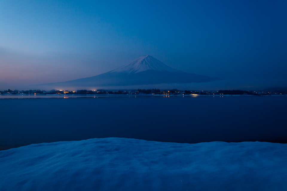 【富士山写真】 河口湖戸沢センター前からの富士山