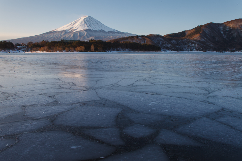 【富士山写真】 河口湖大石地区からの富士山