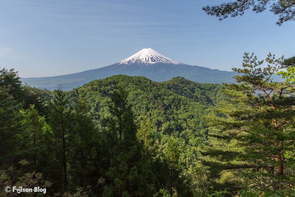 西川林道からの富士山
