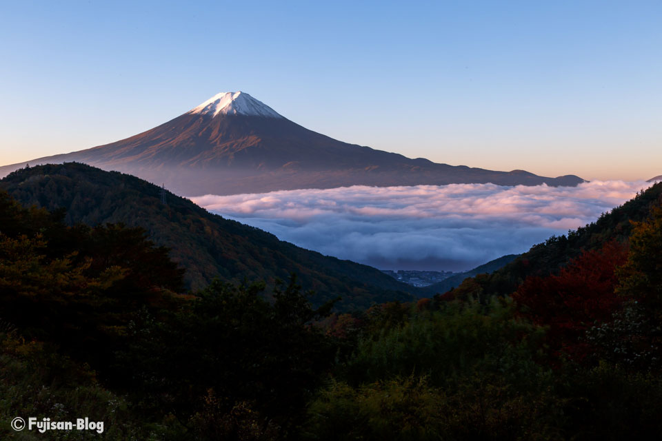 天下茶屋からの富士山