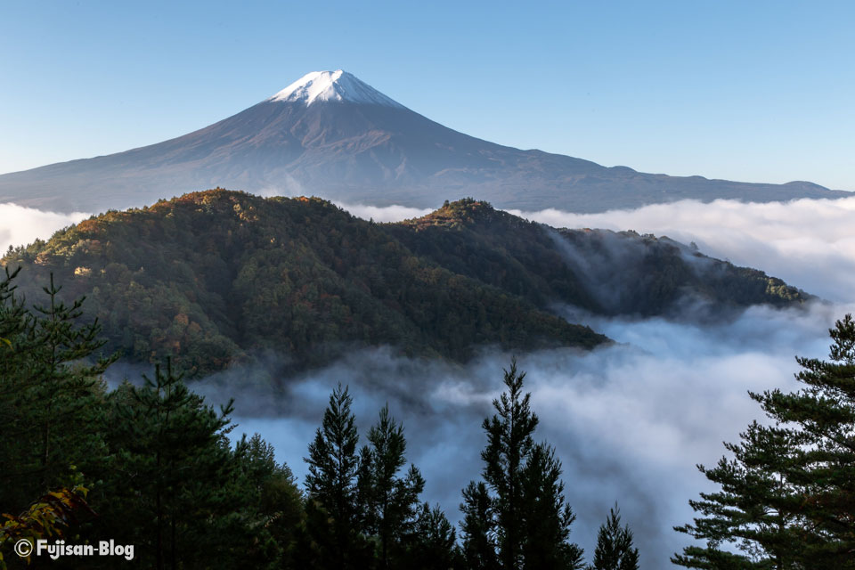 西川林道からの富士山