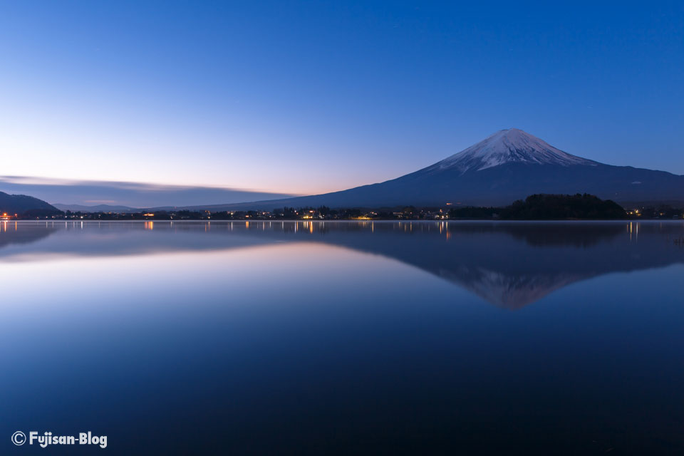 河口湖大石公園からの富士山