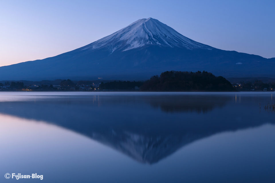 河口湖大石公園からの富士山