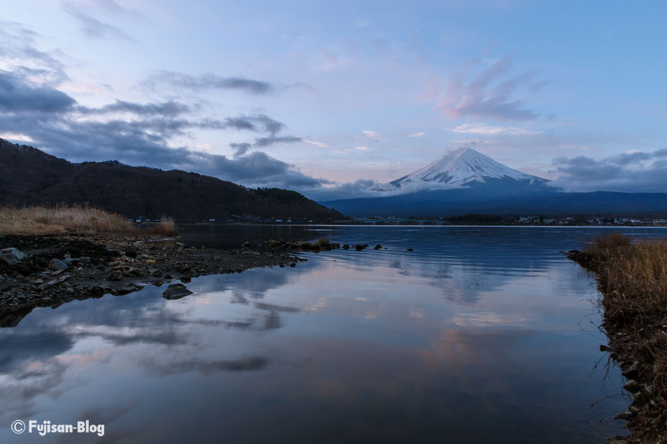 河口湖からの富士山