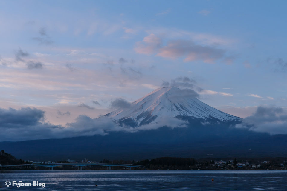 河口湖からの富士山