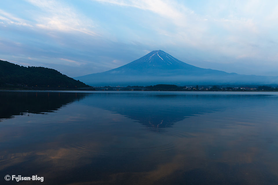 河口湖からの富士山
