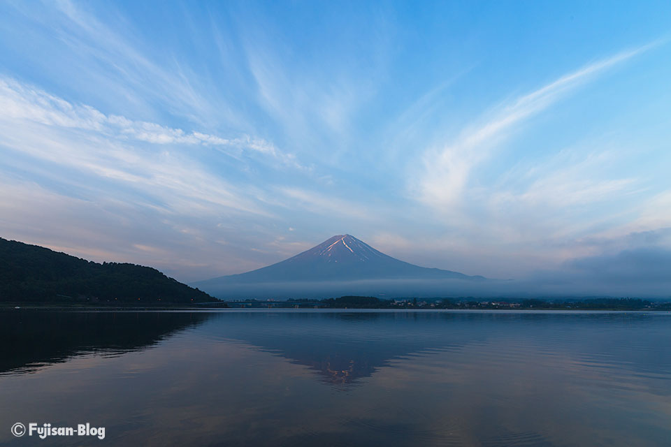 河口湖からの富士山