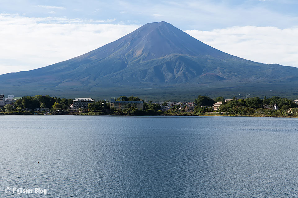 【富士山写真】台風一過の河口湖からの富士山
