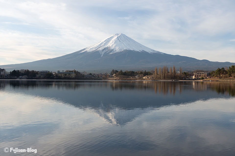 【富士山写真】河口湖から逆さ富士を狙って(12/19)
