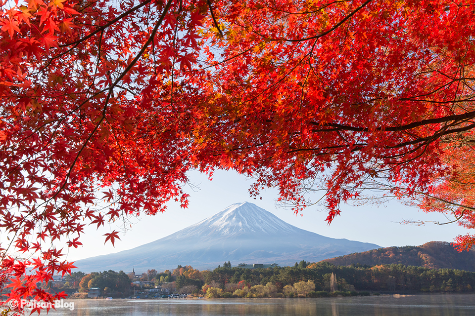 河口湖からの富士山