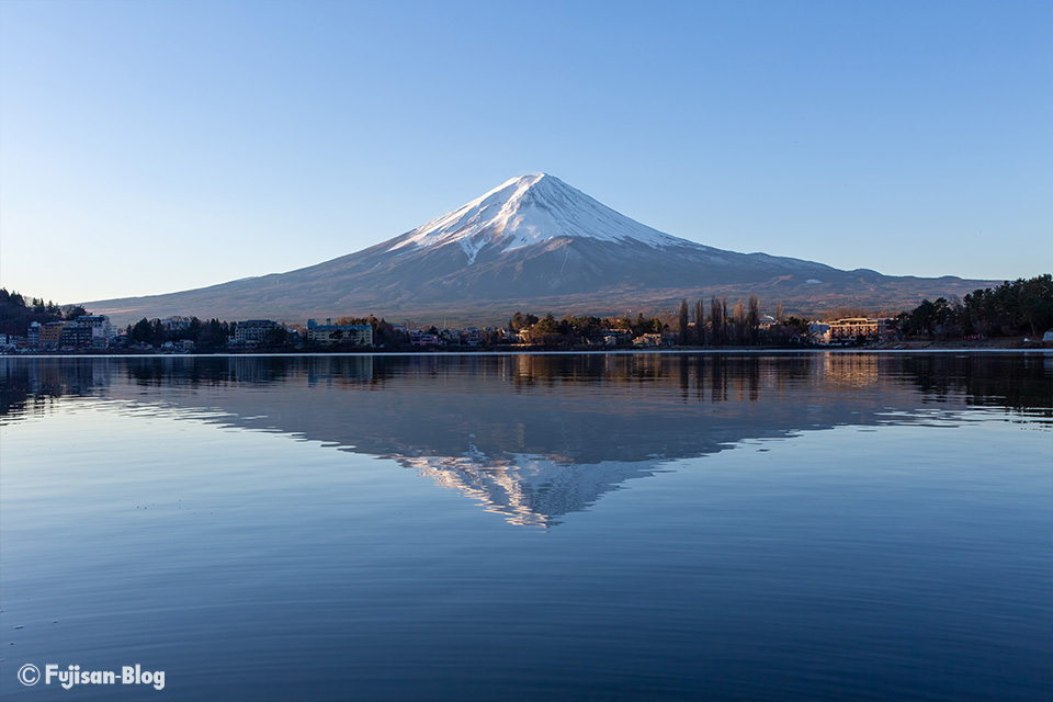 河口湖からゆらゆら逆さ富士