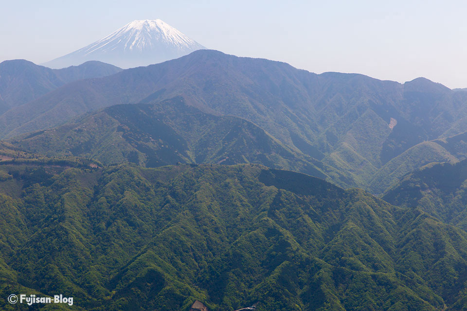 身延山ロープウェイからの富士山