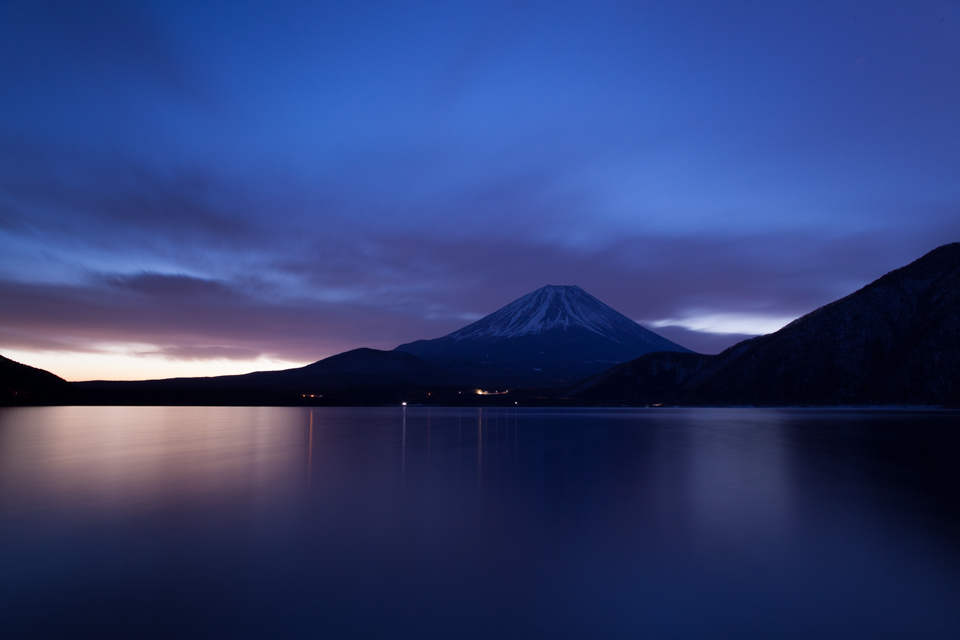 【富士山写真】 本栖湖の日の出