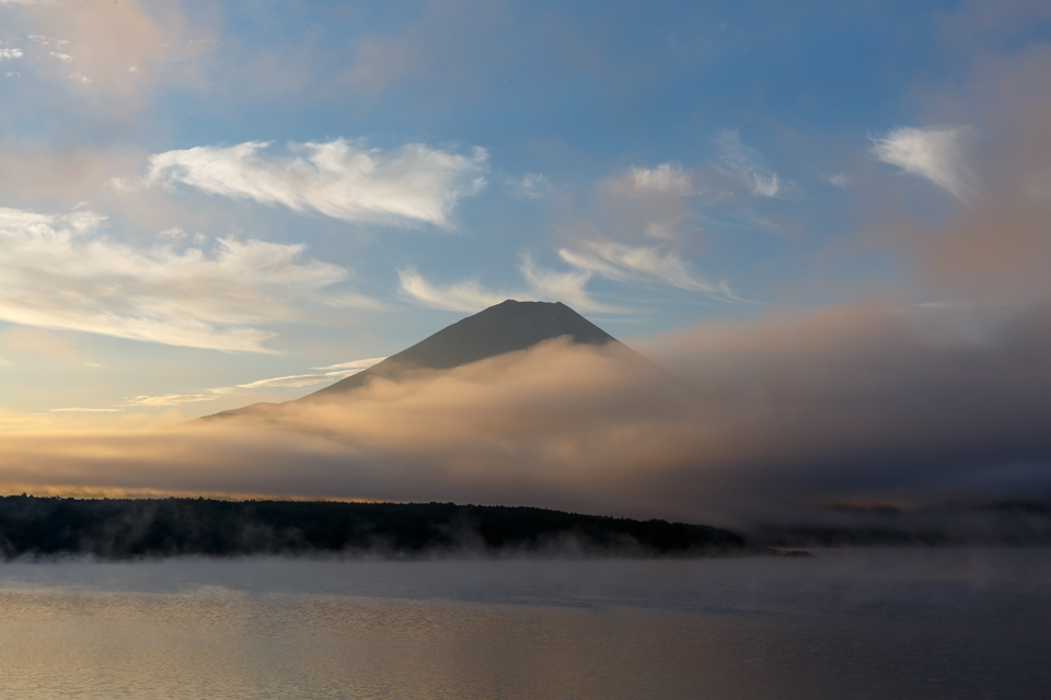本栖湖からの富士山