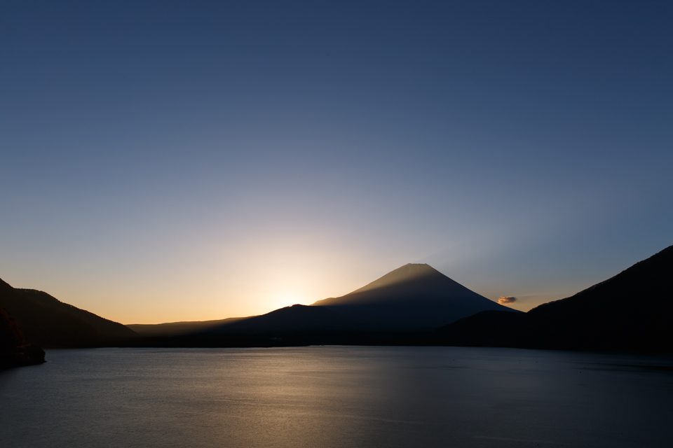 本栖湖からの富士山