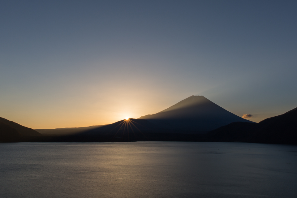 本栖湖からの富士山