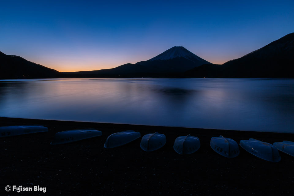 【富士山写真】 本栖湖からの日の出