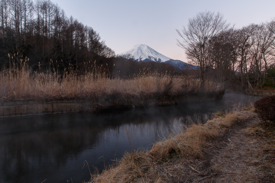 忍野八海からの富士山