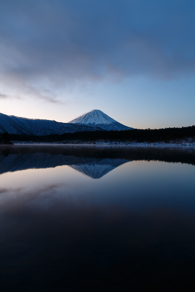 西湖からの富士山