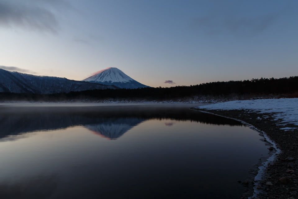 西湖からの富士山