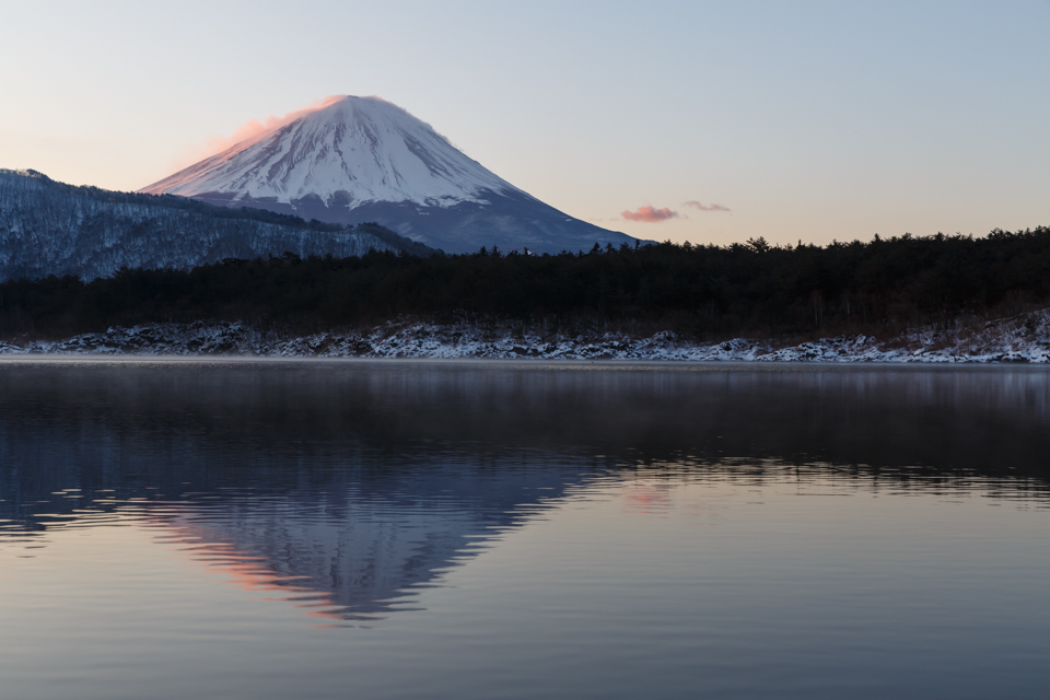 西湖からの富士山