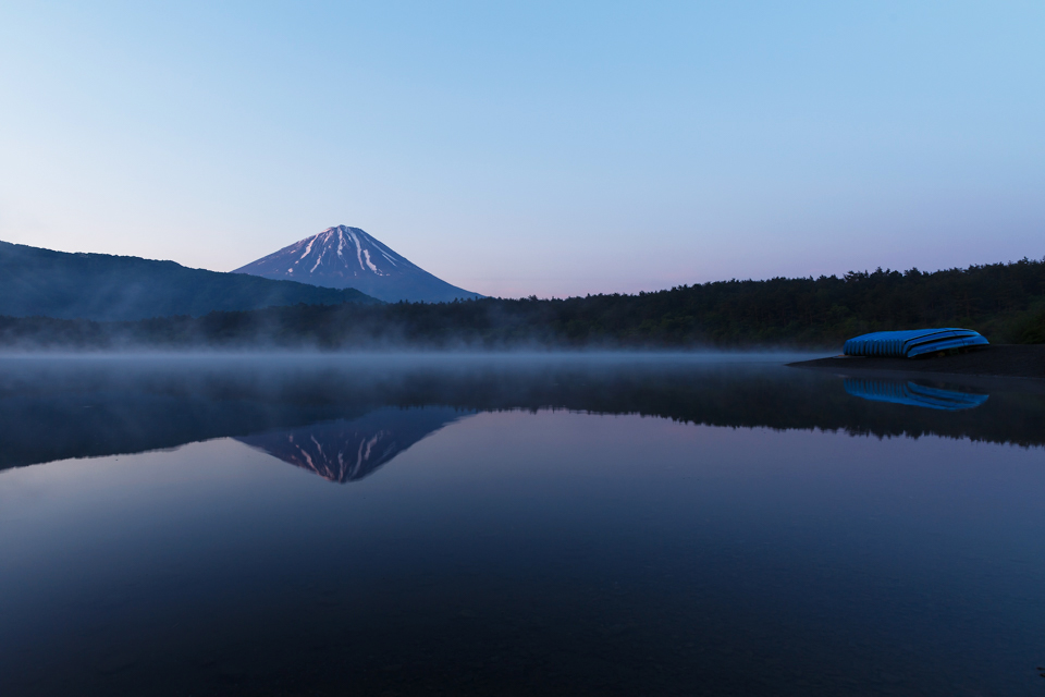 西湖からの富士山