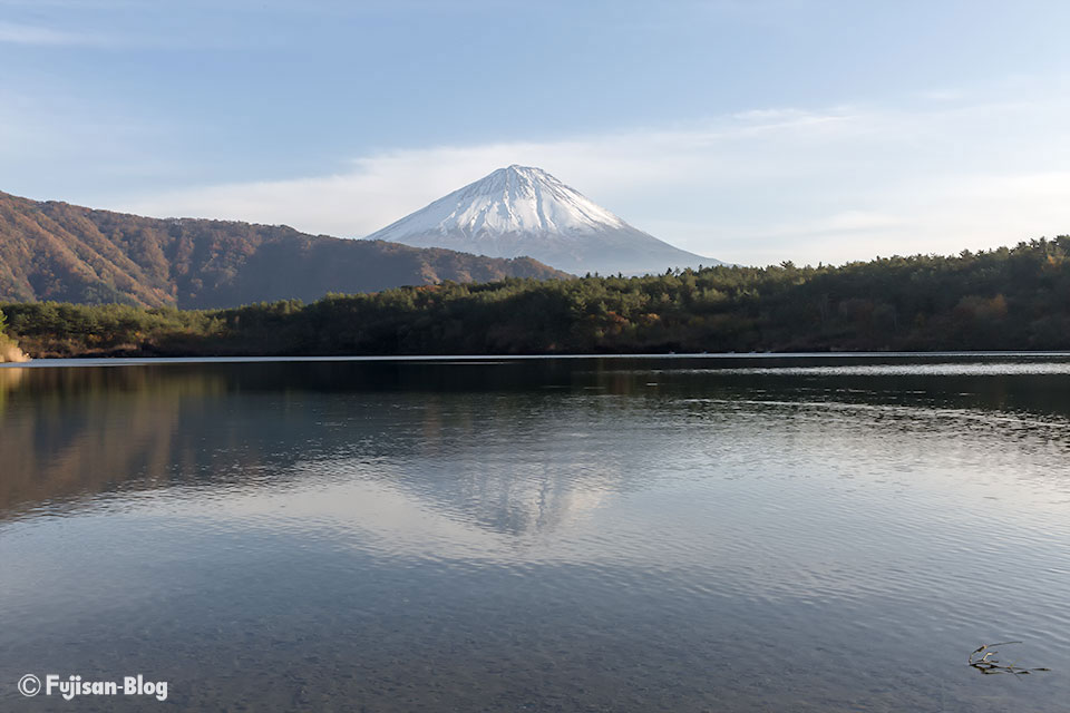西湖からの富士山