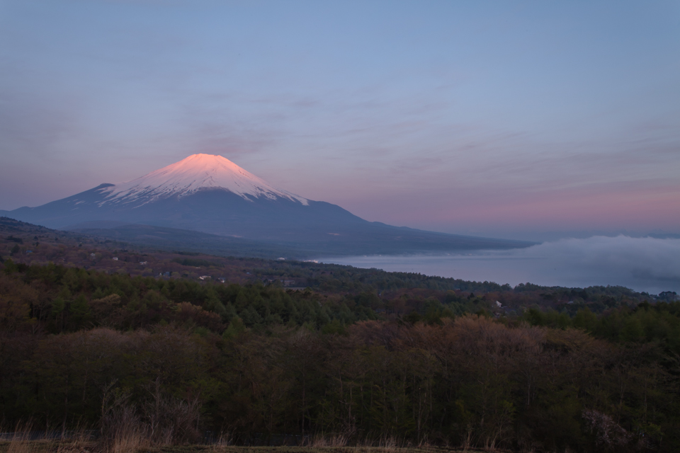 【富士山写真】 山中湖パノラマ台からの日の出