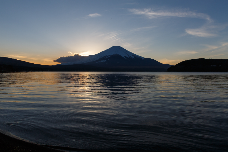 山中湖からの富士山