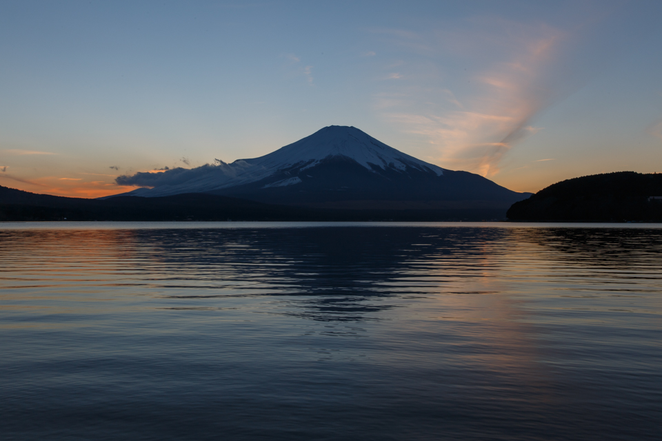 山中湖からの富士山