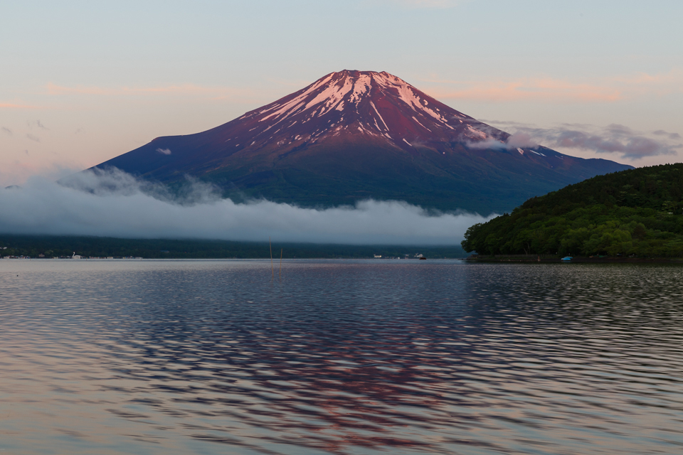【富士山写真】 山中湖から久しぶりにクッキリした富士山