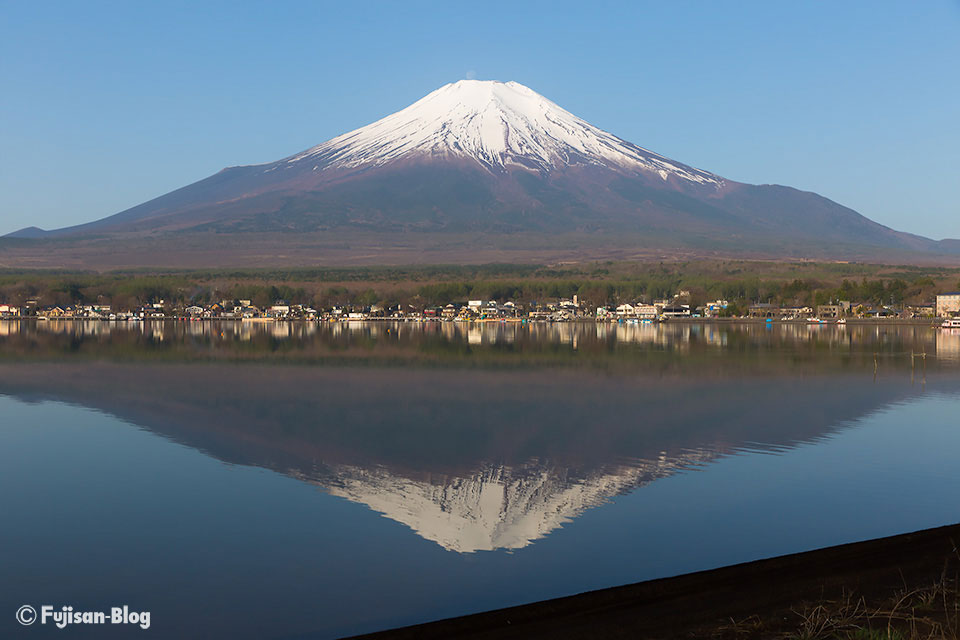 山中湖からのパール富士
