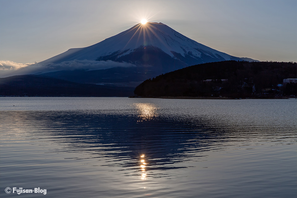 【富士山写真】2020年山中湖からのダイヤモンド富士（2/11）
