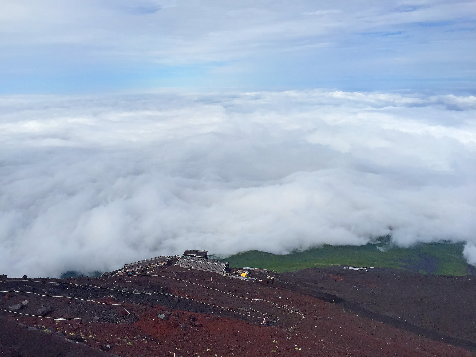 ［富士登山］7月2日の御来光館からの景色